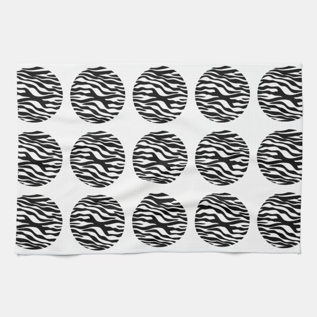 Serviette Pois Zebra (Horizontal)