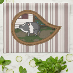 Serviette pour les mains Basil le Cochon