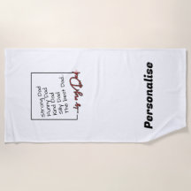 Serviette pour papa - Personnalisé - Le meilleur p