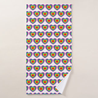 Serviette Rainbow Heart