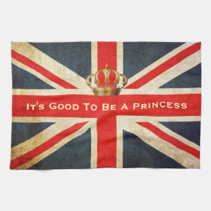 Serviette royale grunge de princesse cuisine