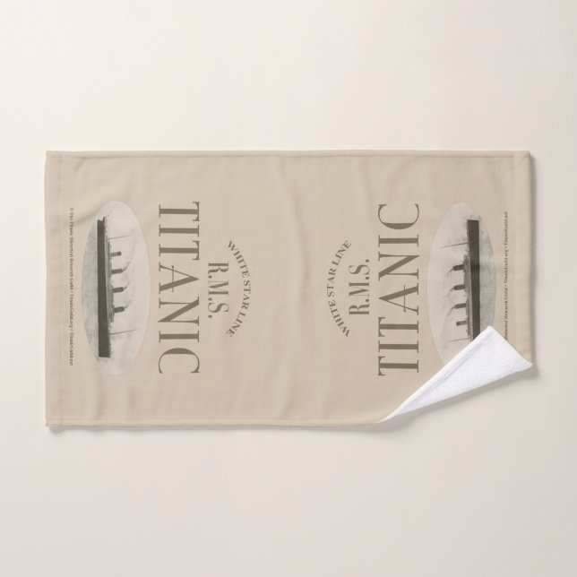 Serviette Sepia Hand du navire fantôme Titanic RMS (Serviette à main)
