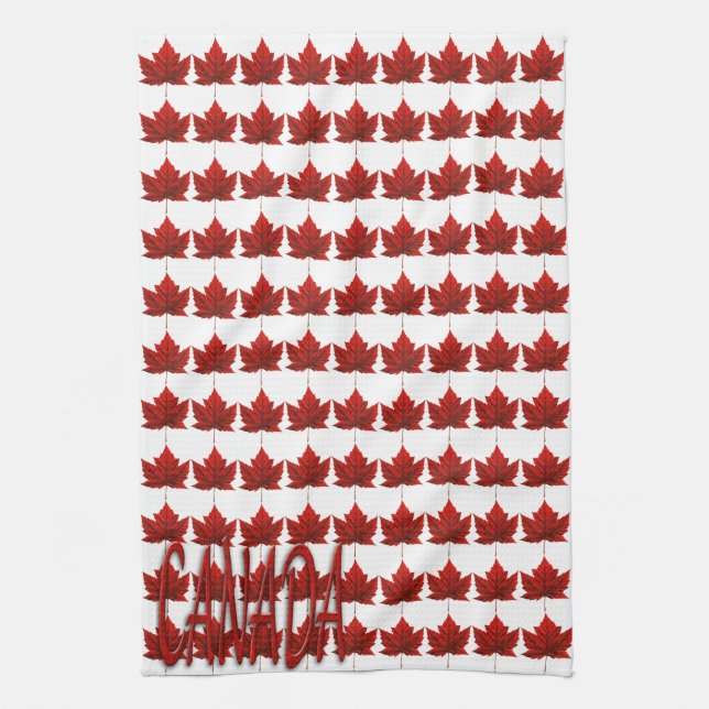 Serviette souvenir Canada Serviettes de thé en feu (Vertical)