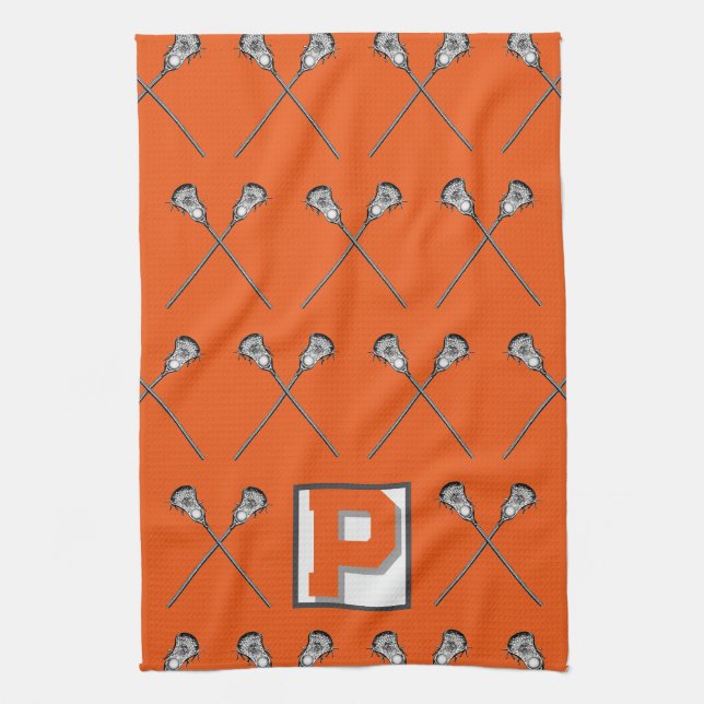 Serviette sport Lacrosse Orange (Vertical)