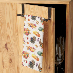 Serviette traditionnelle de cuisine Thanksgiving