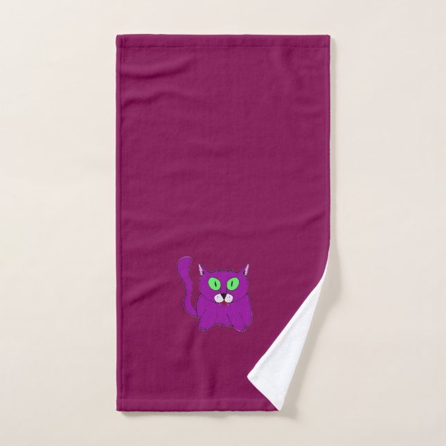 Serviette Vampire Miaou (Serviette à main)