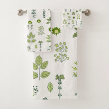 Serviette verte de l'herbe de prairie sauvage