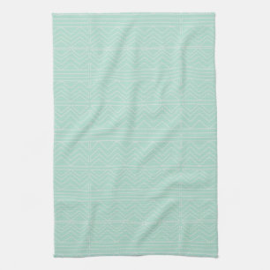 Serviette verte en bon état de motif de pastel