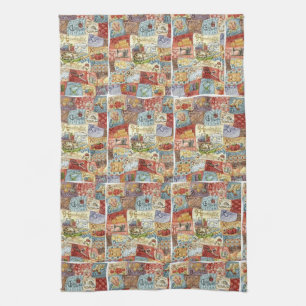 Serviette vintage à coudre