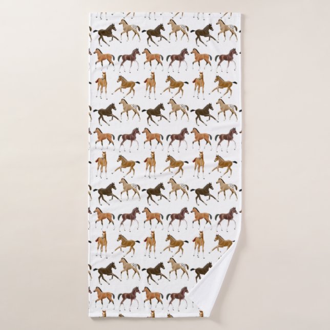 Serviette vive de Bath de buts de cheval (Serviette de bain)