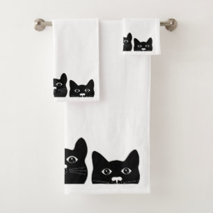 Serviettes "Black Cat Face"