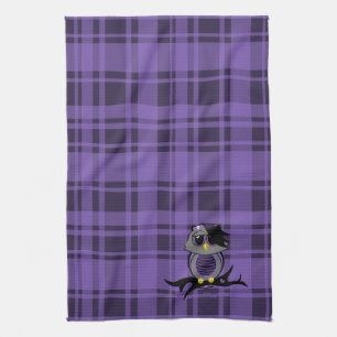 Serviettes Cute Owl et Plaid Kitchen