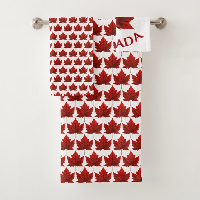 Serviettes de bain Canada Set Custom Canada Souven (En situation)