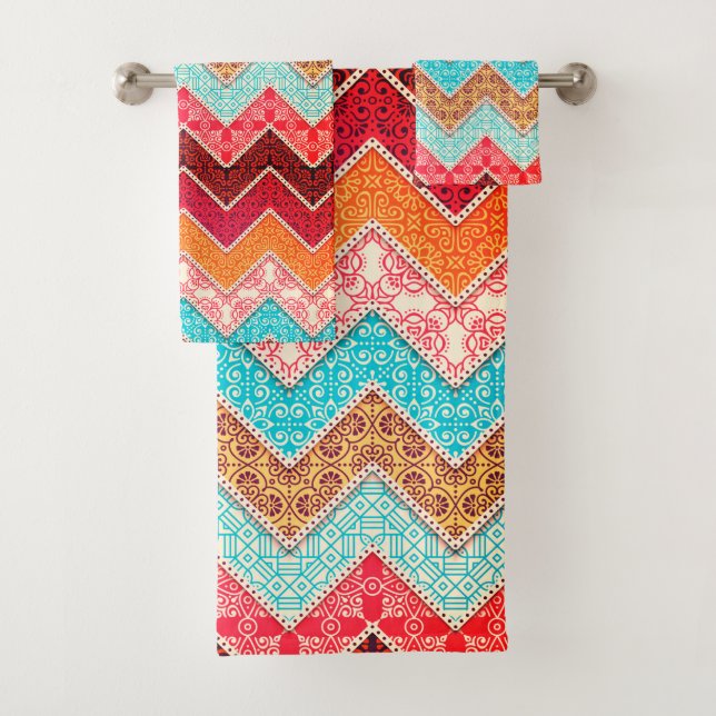 Serviettes De Bain Colorées (En situation)