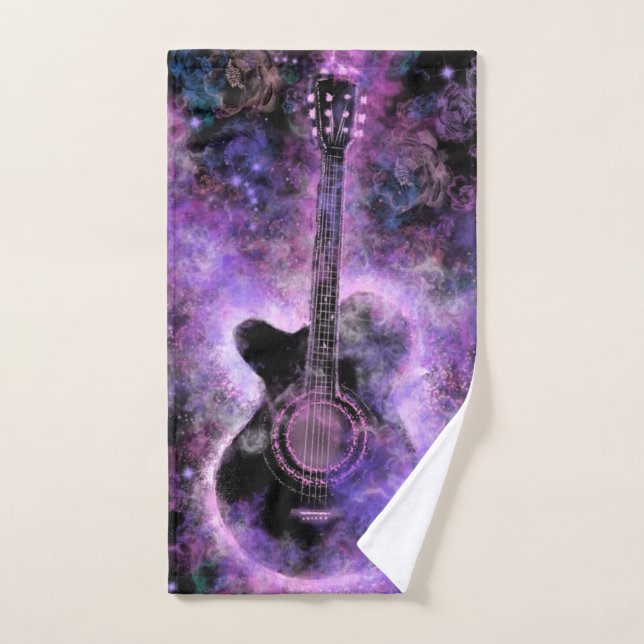 Serviettes de bain de guitare musicale (Serviette à main)