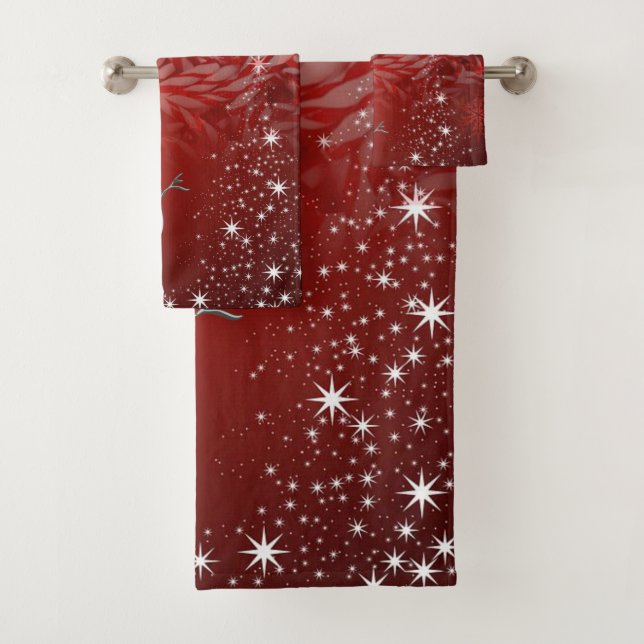 Serviettes de bain de Noël (En situation)