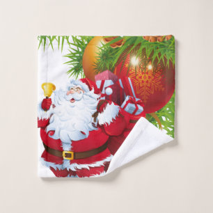 Serviettes de bain de Noël, Père Noël