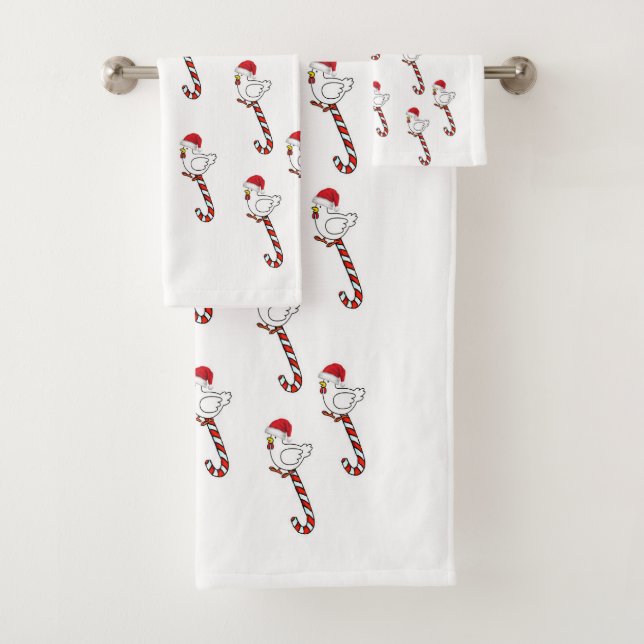 Serviettes de bain de Noël, Poussins (En situation)