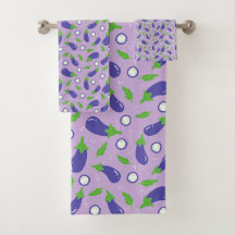 Serviettes De Bain Eggplant Salle De Bain Élégant