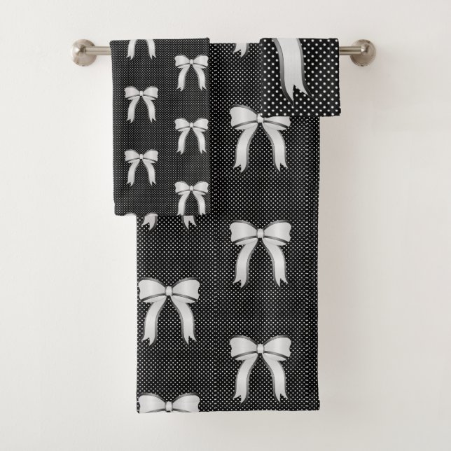 Serviettes de bain ensemble Bow (En situation)