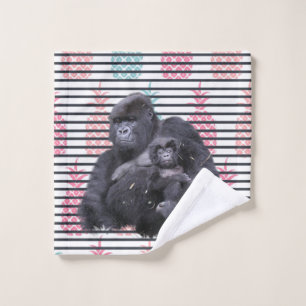Serviettes de bain Jeux Ananas Gorilla Stripe