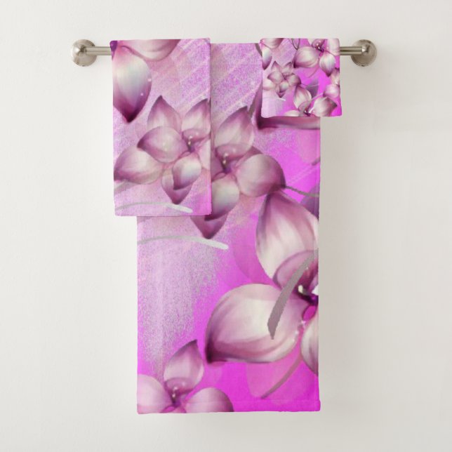 Serviettes de bain Jeux Floral (En situation)