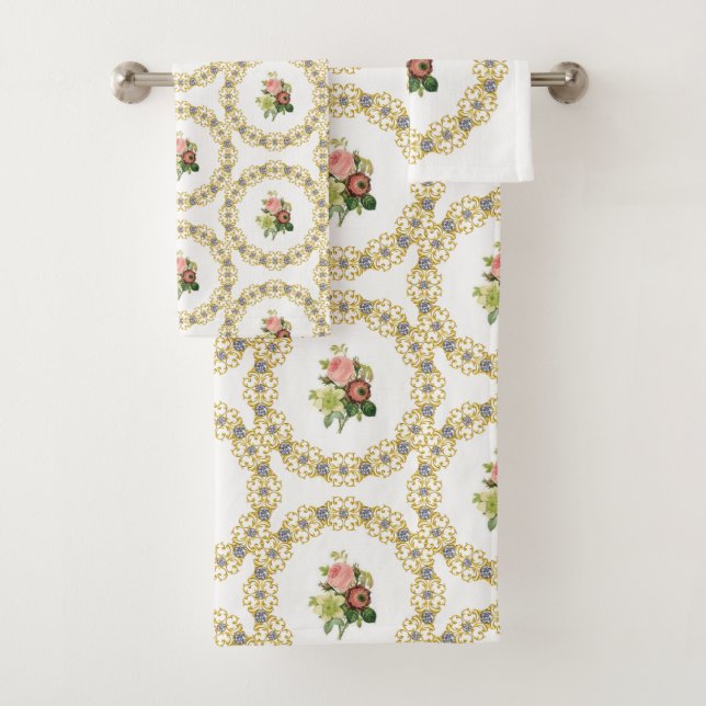 Serviettes de bain Jeux Floral (En situation)