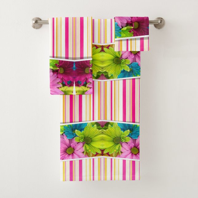 Serviettes de bain Jeux Floral (En situation)