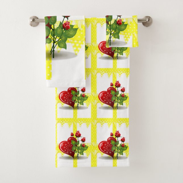 Serviettes de bain Jeux Floral (En situation)