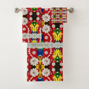 Serviettes de bain Jeux Floral