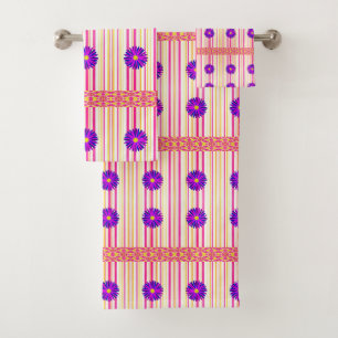 Serviettes de bain Jeux Floral