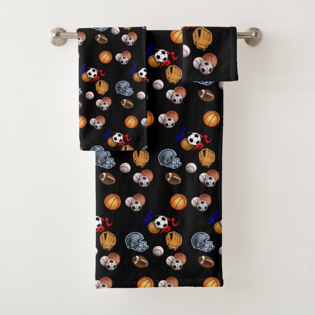 Serviettes de bain Jeux Sports (En situation)