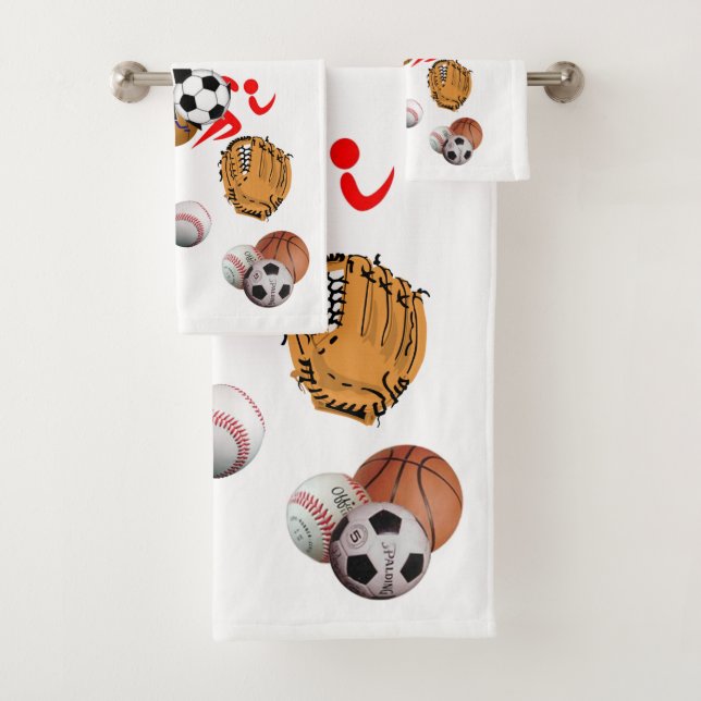 Serviettes de bain Jeux Sports (En situation)