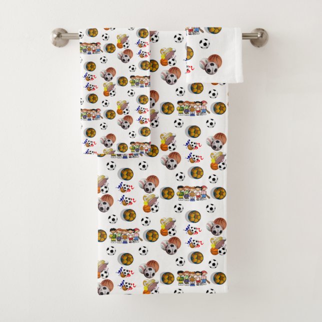 Serviettes de bain Jeux Sports (En situation)