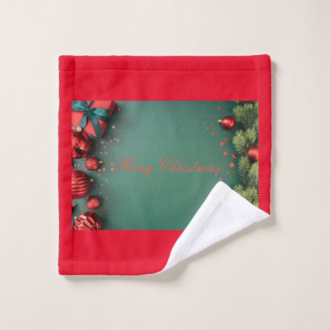 Serviettes de bain Joyeux Noël (Gant de toilette)
