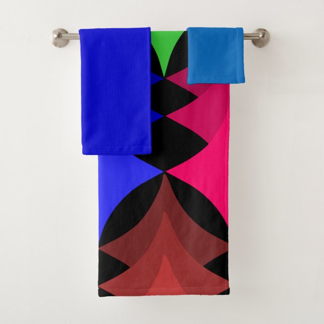 Serviettes De Bain Mi-Siècle Moderne Étoiles (En situation)