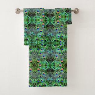 Serviettes De Bain Plumes De Peacock