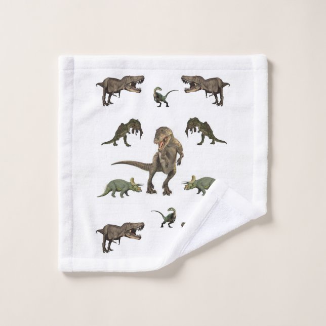 Serviettes De Bain Set Dinsoaur (Gant de toilette)