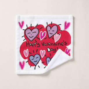 Serviettes de bain set Saint Valentin