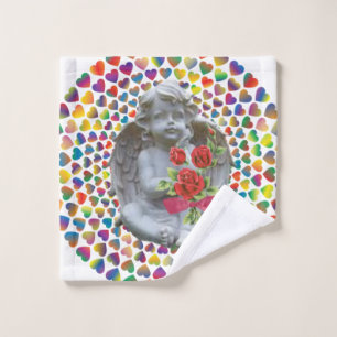 Serviettes de bain set Saint Valentin, Ange