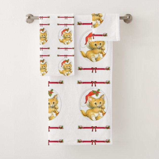 Serviettes de bain sets Noël (En situation)