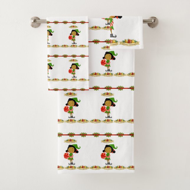 Serviettes de bain sets Noël (En situation)
