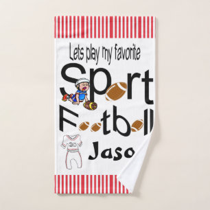 Serviettes de bain Sport favori Jeux de football