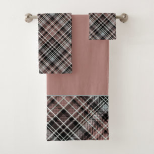 Serviettes De Bain Tartan Plaid Classique