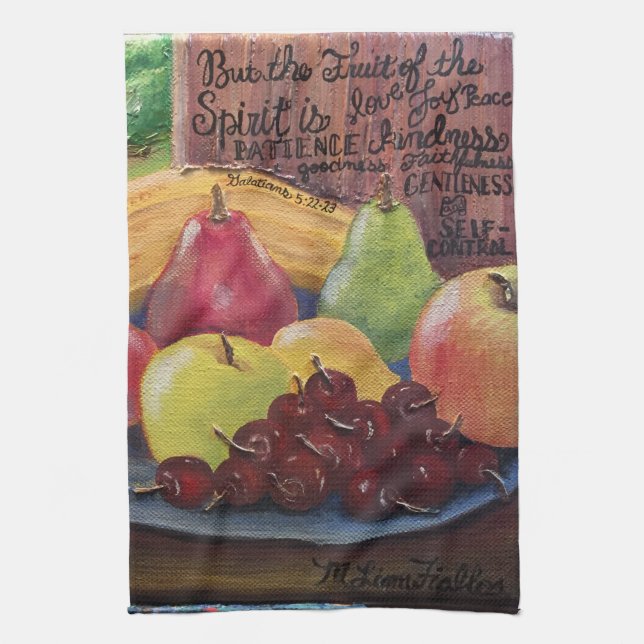 Serviettes de cuisine à fruits de l'esprit (Vertical)
