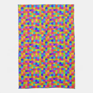 Serviettes De Cuisine À Mains De Couleurs