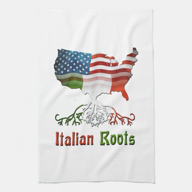 Serviettes de cuisine American Italian Roots (Vertical)