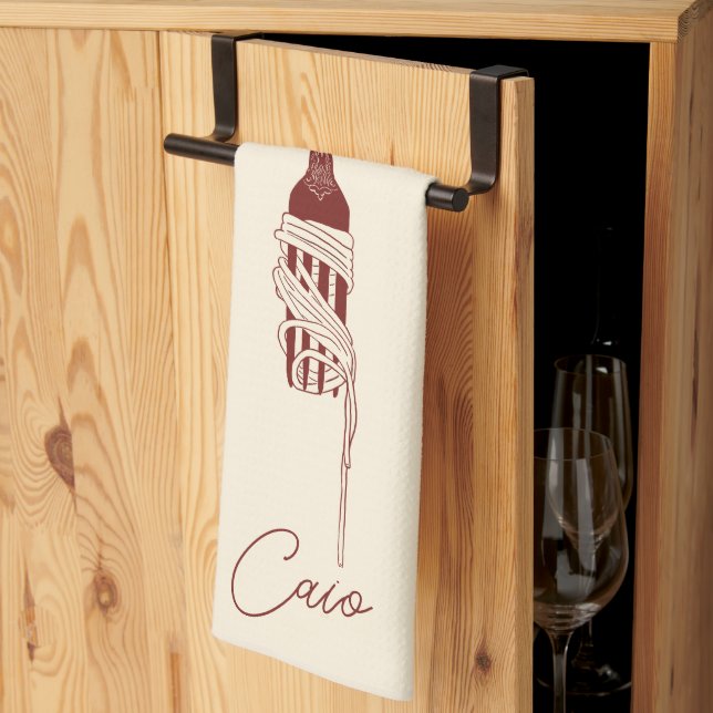 Serviettes de cuisine Ciao Pasta (Pliage en tiers)