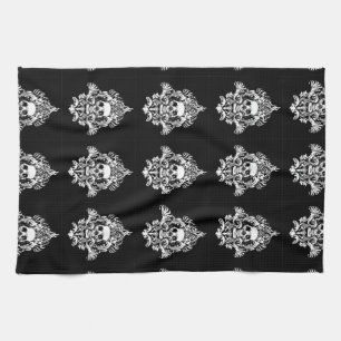 Serviettes de cuisine de crâne