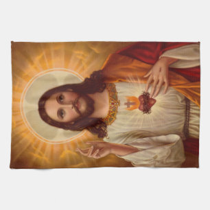 Serviettes de cuisine de Jésus